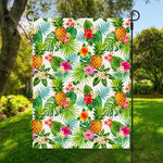Tropical Aloha Pineapple Pattern Print Garden Flag