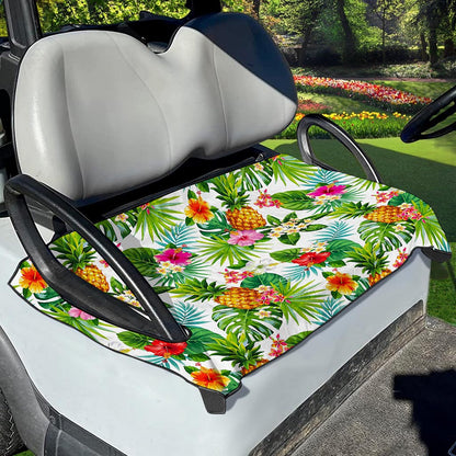 Tropical Aloha Pineapple Pattern Print Golf Cart Seat Cover