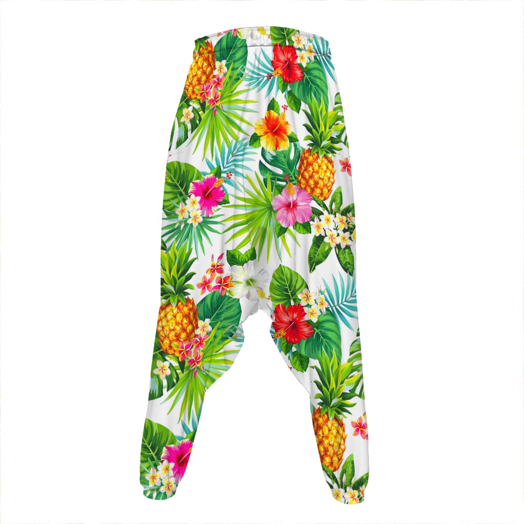 Tropical Aloha Pineapple Pattern Print Hammer Pants