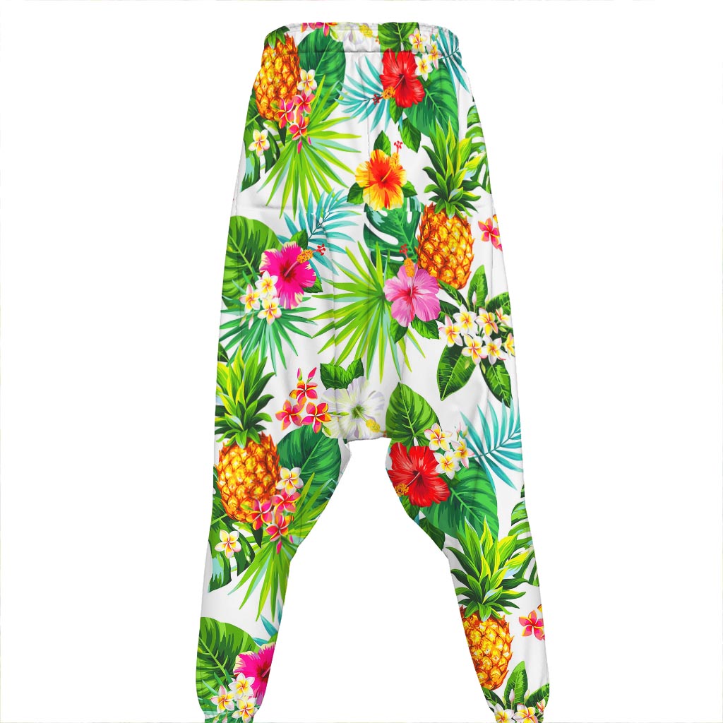 Tropical Aloha Pineapple Pattern Print Hammer Pants