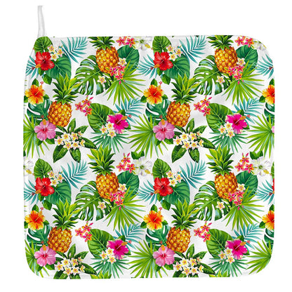 Tropical Aloha Pineapple Pattern Print Hand Towel