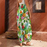 Tropical Aloha Pineapple Pattern Print Harem Pants
