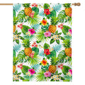 Tropical Aloha Pineapple Pattern Print House Flag