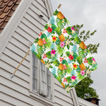 Tropical Aloha Pineapple Pattern Print House Flag
