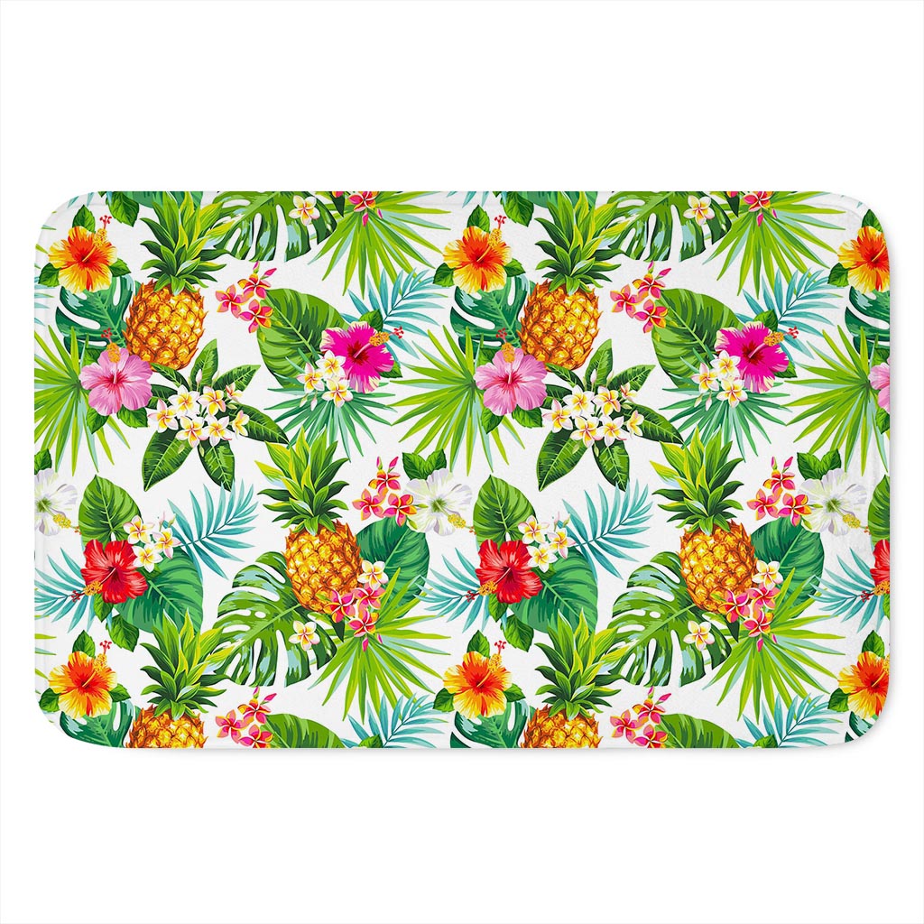 Tropical Aloha Pineapple Pattern Print Indoor Door Mat