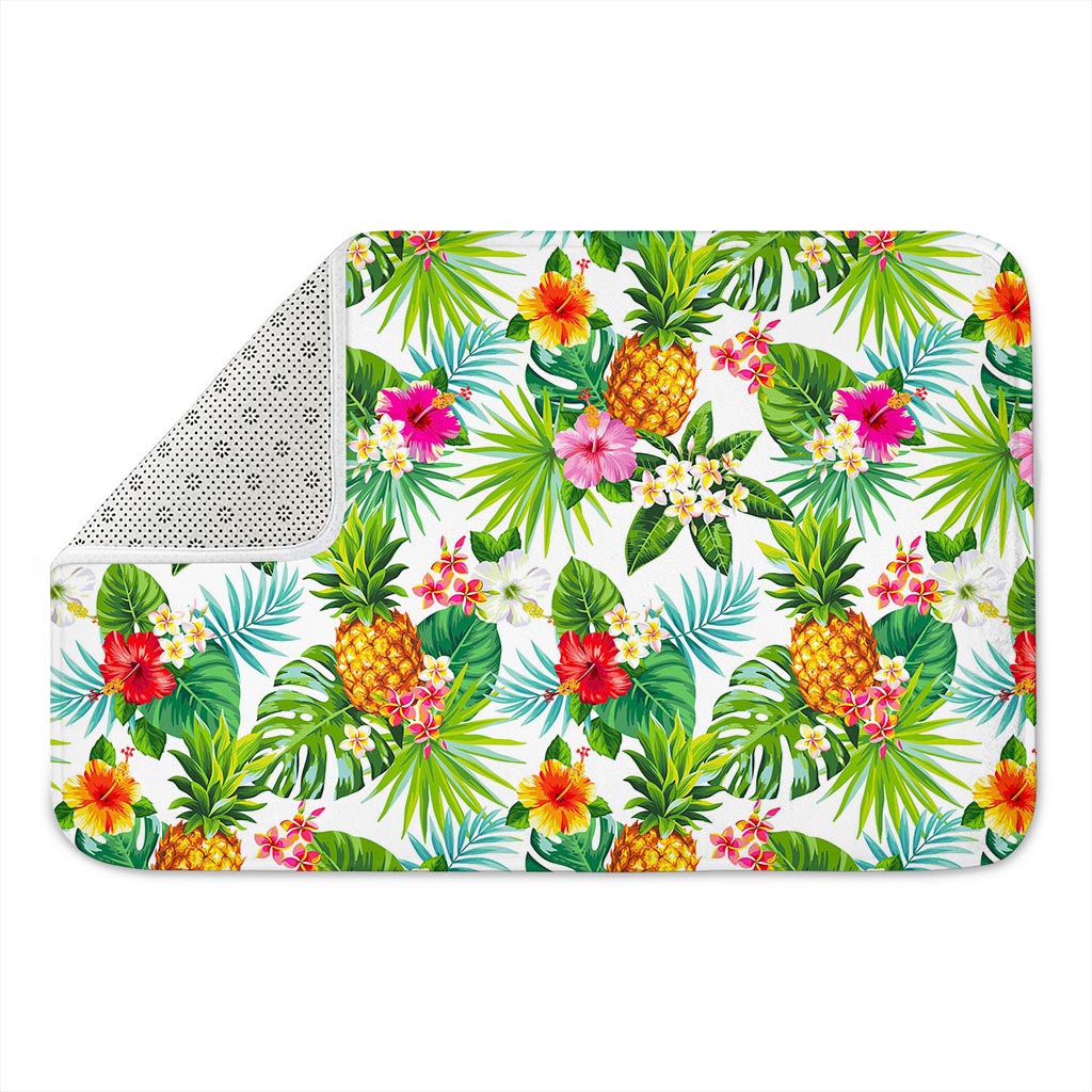 Tropical Aloha Pineapple Pattern Print Indoor Door Mat