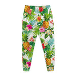 Tropical Aloha Pineapple Pattern Print Jogger Pants