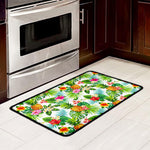 Tropical Aloha Pineapple Pattern Print Kitchen Mat