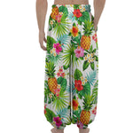 Tropical Aloha Pineapple Pattern Print Lantern Pants