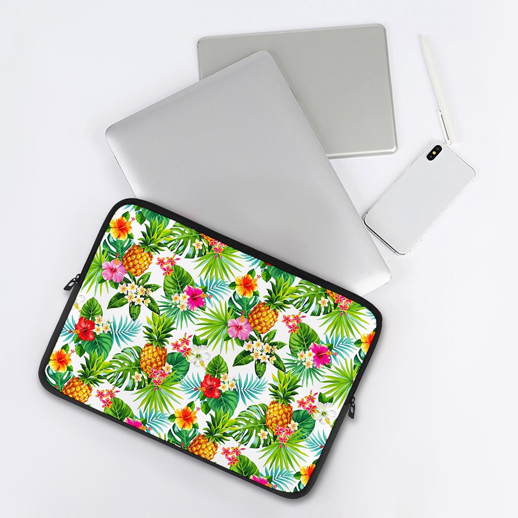 Tropical Aloha Pineapple Pattern Print Laptop Sleeve