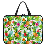 Tropical Aloha Pineapple Pattern Print Laptop Sleeve With Handle