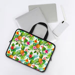 Tropical Aloha Pineapple Pattern Print Laptop Sleeve With Handle
