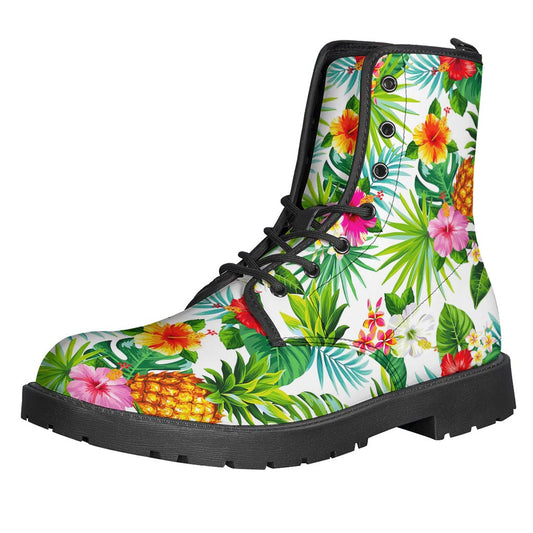 Tropical Aloha Pineapple Pattern Print Backpack