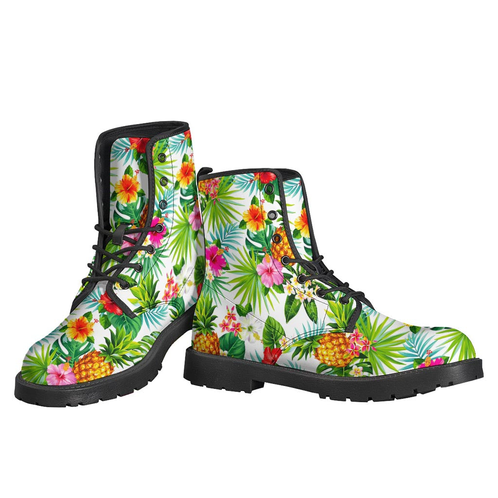 Tropical Aloha Pineapple Pattern Print Backpack