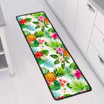 Tropical Aloha Pineapple Pattern Print Long Kitchen Mat
