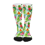 Tropical Aloha Pineapple Pattern Print Long Socks