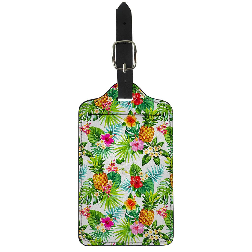 Tropical Aloha Pineapple Pattern Print Luggage Tag
