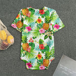 Tropical Aloha Pineapple Pattern Print Men's Bodysuit