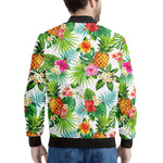 Tropical Aloha Pineapple Pattern Print Men's Bomber Jacket