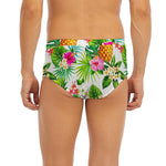 Tropical Aloha Pineapple Pattern Print Men's Briefs
