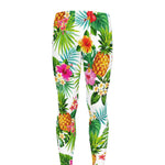 Tropical Aloha Pineapple Pattern Print Men's leggings