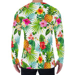 Tropical Aloha Pineapple Pattern Print Men's Long Sleeve T-Shirt