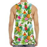 Tropical Aloha Pineapple Pattern Print Men's Muscle Tank Top