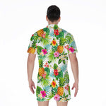 Tropical Aloha Pineapple Pattern Print Men's Rompers
