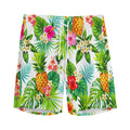 Tropical Aloha Pineapple Pattern Print Men's Athletic Shorts