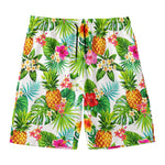 Tropical Aloha Pineapple Pattern Print Men's Swim Trunks