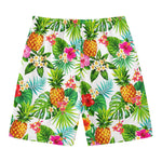 Tropical Aloha Pineapple Pattern Print Men's Swim Trunks