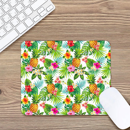 Tropical Aloha Pineapple Pattern Print Mouse Pad