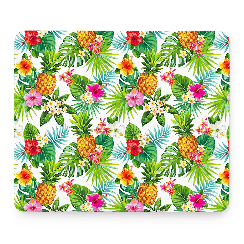 Tropical Aloha Pineapple Pattern Print Mouse Pad