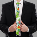 Tropical Aloha Pineapple Pattern Print Necktie