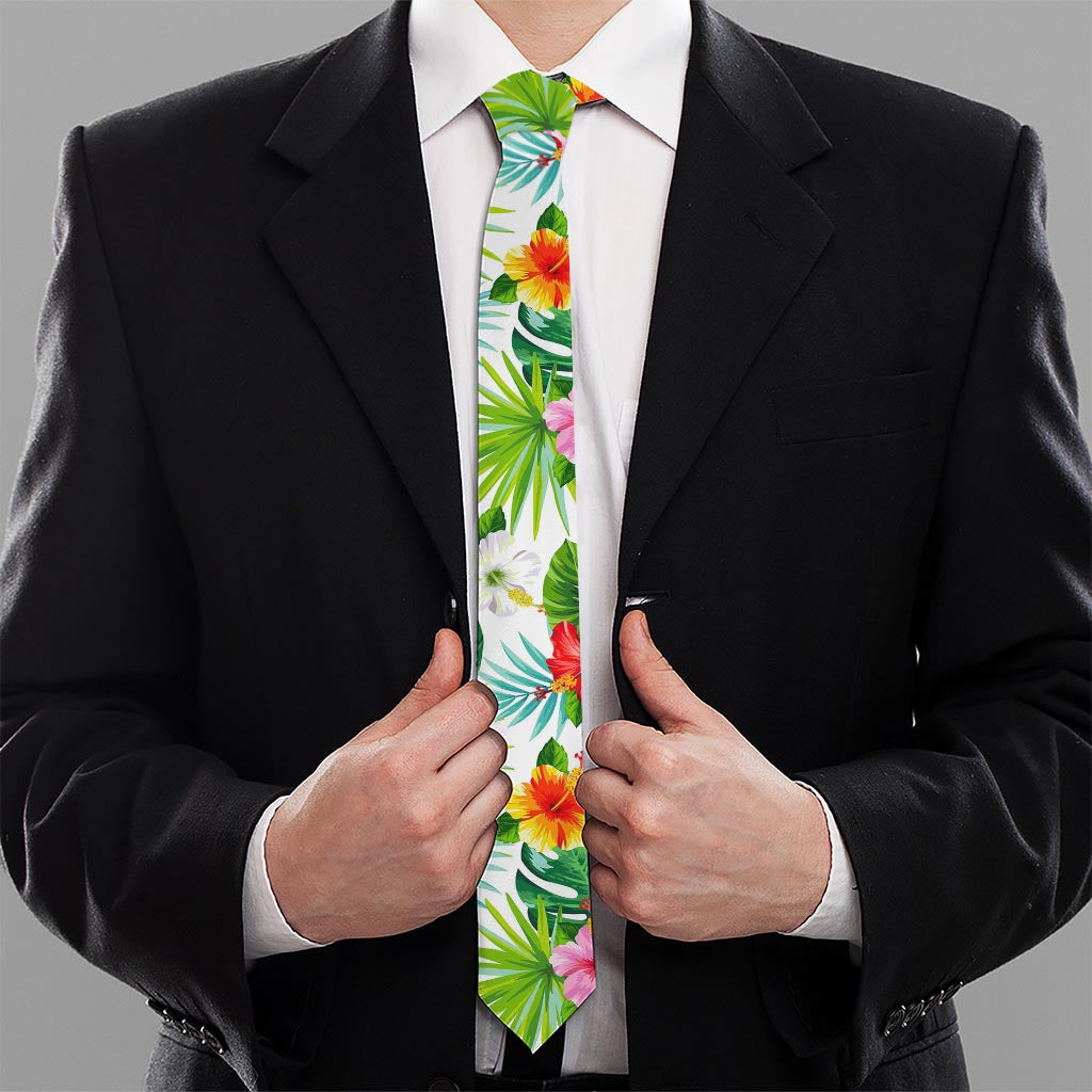 Tropical Aloha Pineapple Pattern Print Necktie