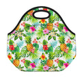 Tropical Aloha Pineapple Pattern Print Neoprene Lunch Bag