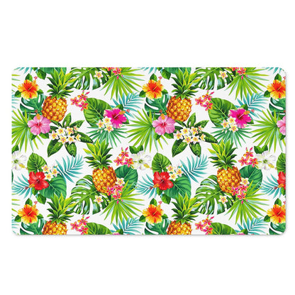 Tropical Aloha Pineapple Pattern Print Polyester Doormat