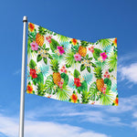 Tropical Aloha Pineapple Pattern Print Polyester Flag