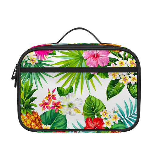 Tropical Aloha Pineapple Pattern Print Portable Lunch Bag