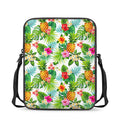 Tropical Aloha Pineapple Pattern Print Rectangular Crossbody Bag