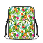 Tropical Aloha Pineapple Pattern Print Rectangular Crossbody Bag