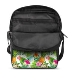 Tropical Aloha Pineapple Pattern Print Rectangular Crossbody Bag