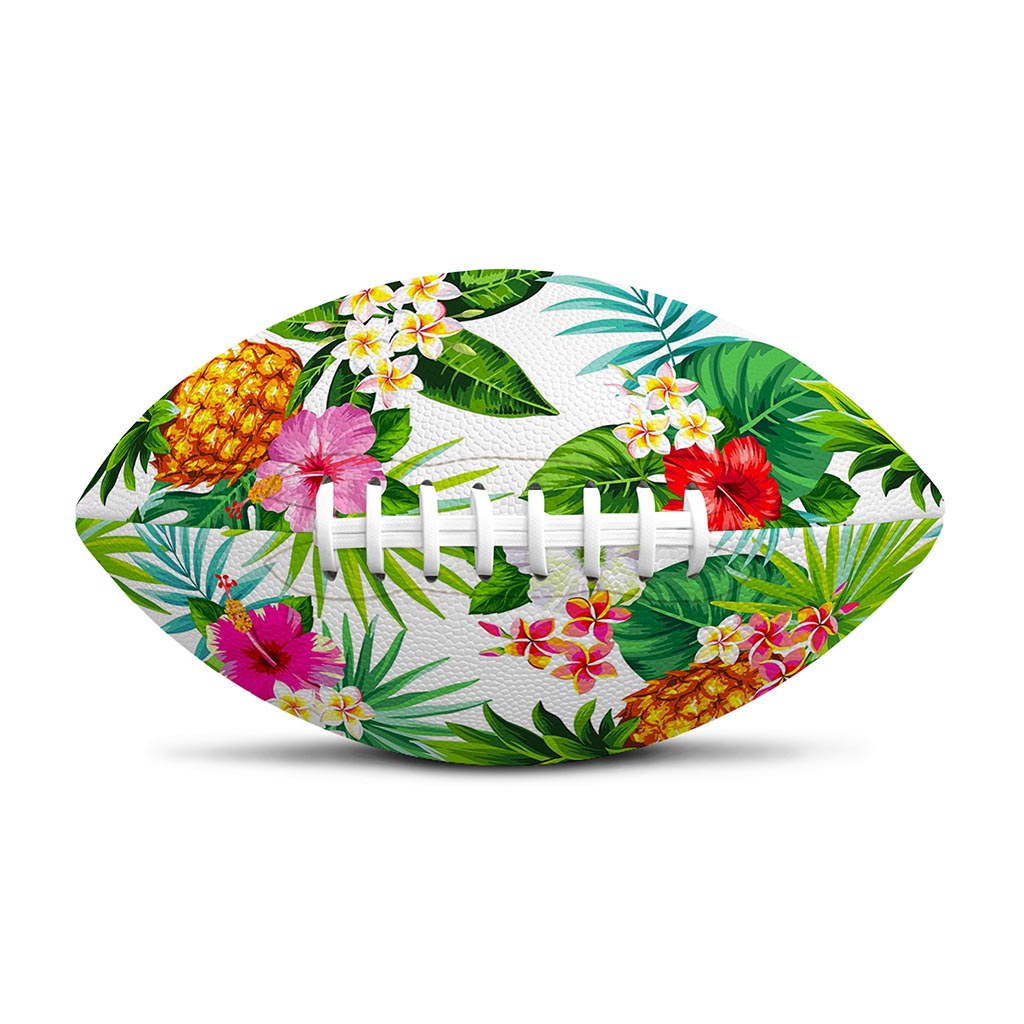 Tropical Aloha Pineapple Pattern Print Rugby Ball