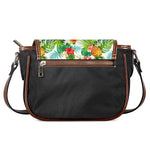 Tropical Aloha Pineapple Pattern Print Saddle Bag