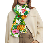 Tropical Aloha Pineapple Pattern Print Scarf