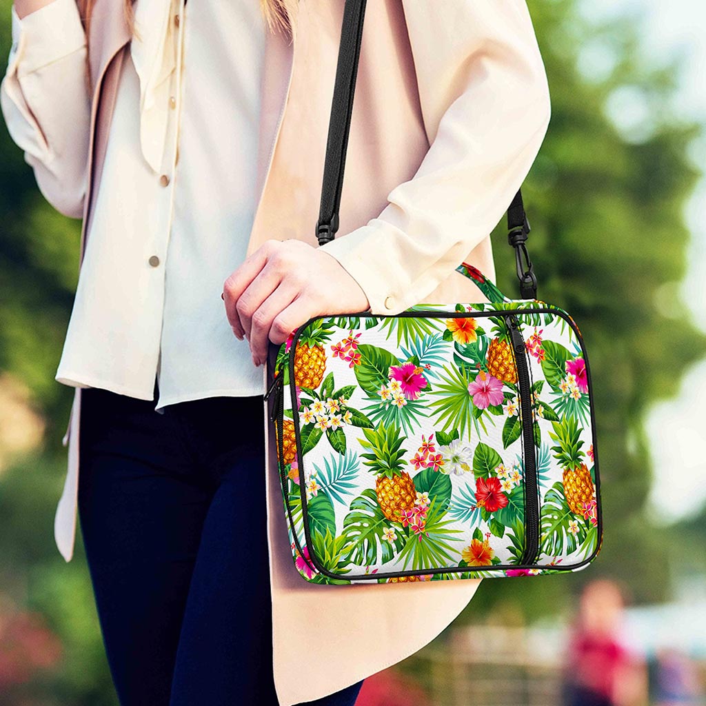 Tropical Aloha Pineapple Pattern Print Shoulder Strap Bible Bag