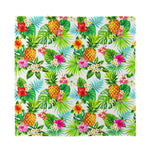 Tropical Aloha Pineapple Pattern Print Silk Bandana