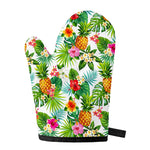 Tropical Aloha Pineapple Pattern Print Single Oven Mitt