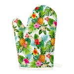 Tropical Aloha Pineapple Pattern Print Single Oven Mitt