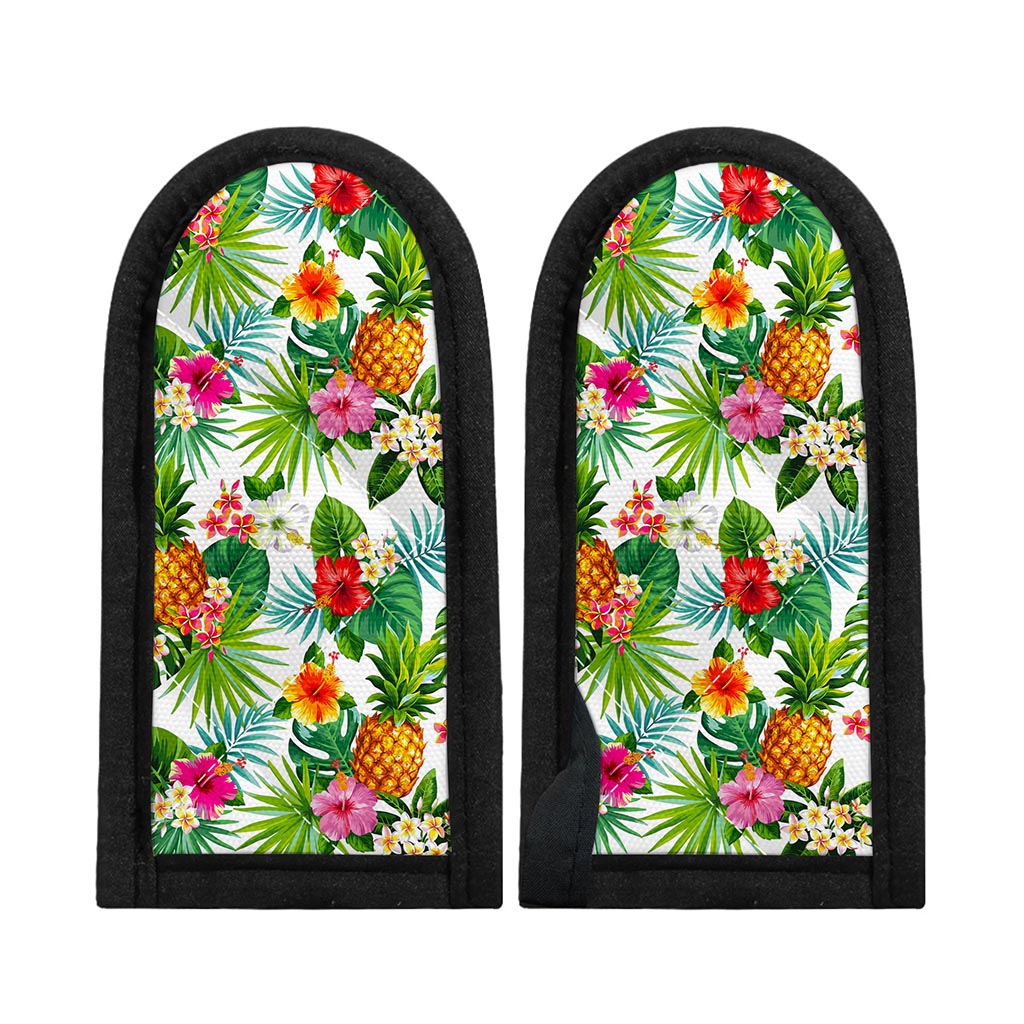 Tropical Aloha Pineapple Pattern Print Skillet Handle Cover